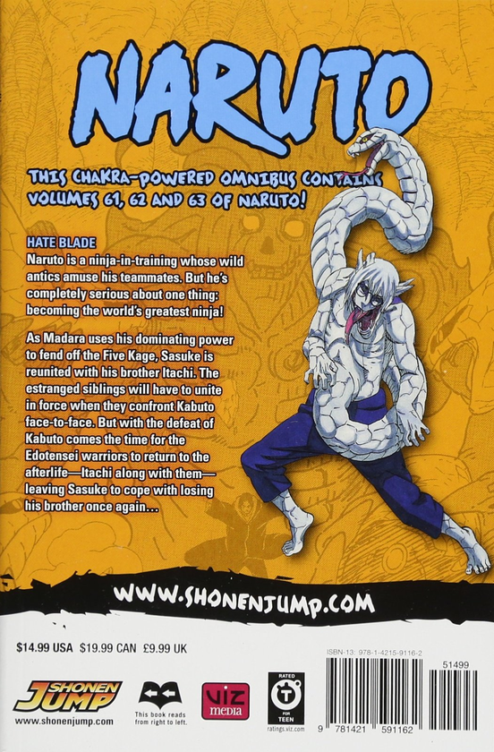Бумажная книга «Naruto. 3-in-1 Edition. Volume 21», автор Масаси Кисимото - фото №1
