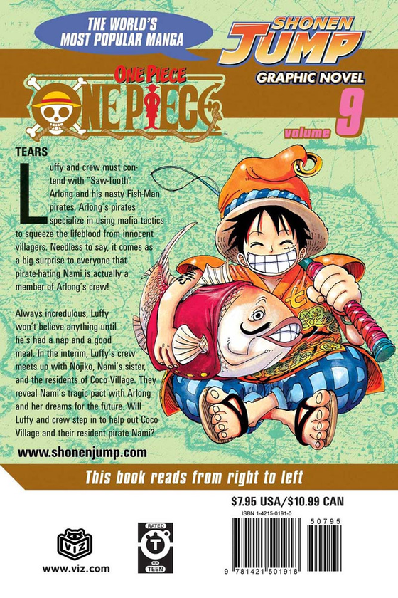 Паперова книга «One Piece. Volume 9», автор Еїтіро Ода - фото №1