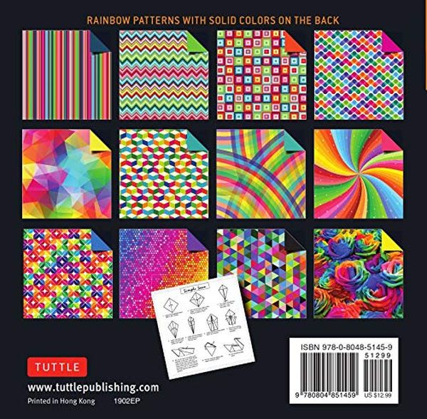 Паперова книга «Origami Paper. 500 sheets. Rainbow Patterns. 15 cm» - фото №1