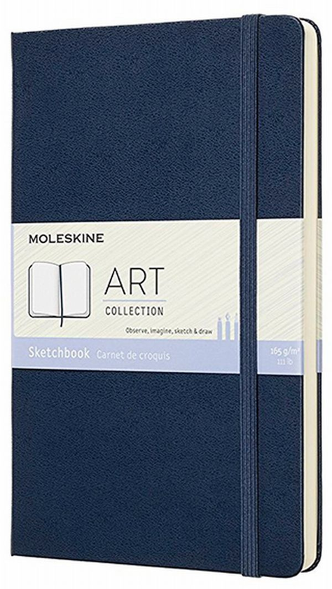  «Блокнот Moleskine Art средний сапфир (ARTQP063B20)», бренда Moleskine - фото №1