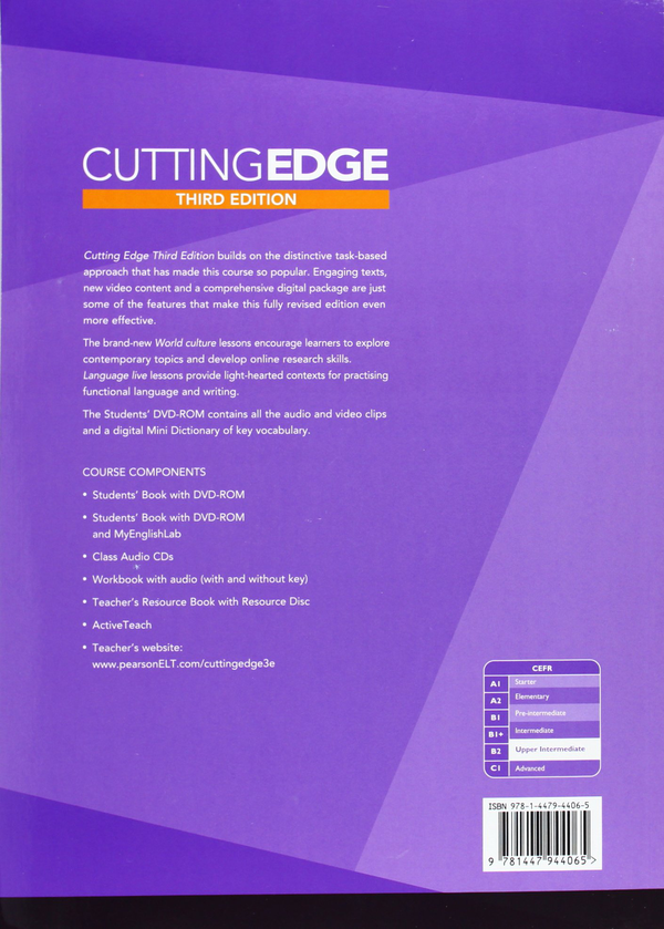 [object Object] «Cutting Edge (3rd Edition) Upper Intermediate Student's Book with Class Audio & Video DVD & MyLab Internet Access Code», авторів Пітер Мур, Сара Каннінгем, Джонатан Байграв - фото №2 - мініатюра