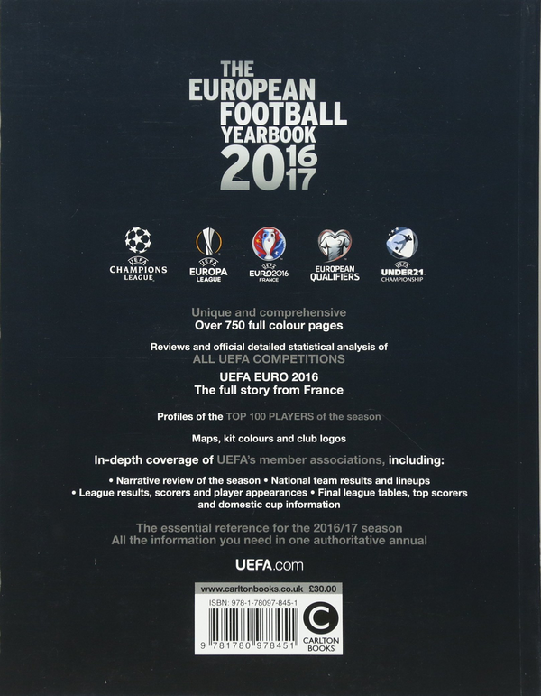 Бумажная книга «UEFA European Football Yearbook 2016/17», автор Майк Хаммонд - фото №1