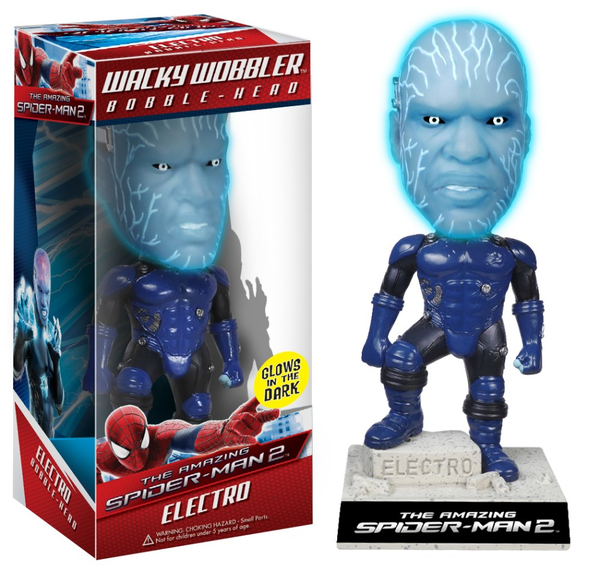 «Коллекционная фигурка Funko Pop! Wacky Wobbler The Amazing Spider-Man 2 Electro (FK3975)», бренда Funko Pop - фото №1