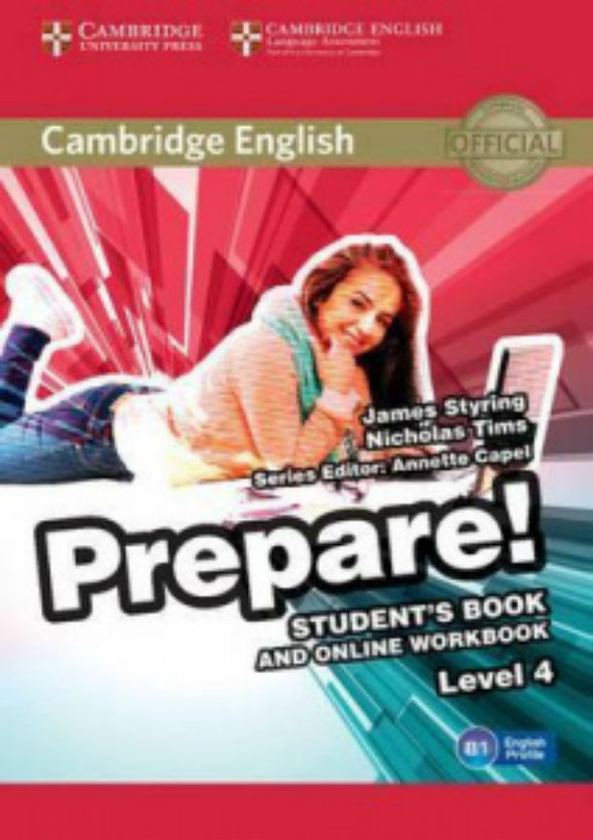 Бумажная книга «Cambridge English Prepare! Level 4 SB and online WB», автор Мелани Уильямс - фото №1