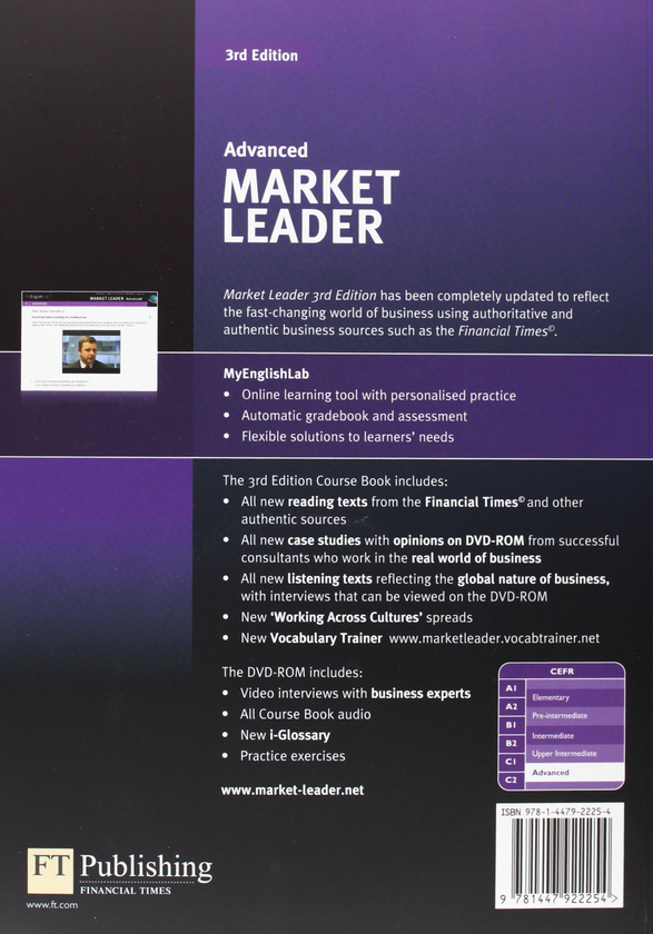 [object Object] «Market Leader (3rd Edition) Advanced Coursebook with DVD-ROM and MyLab Access Code», авторів Девід Коттон, Саймон Кент, Девід Фалви - фото №2 - мініатюра