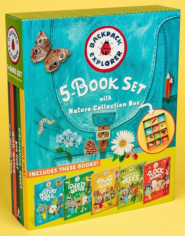 Бумажная книга «Backpack Explorer 5-Book Set with Nature Collection Box» - фото №1