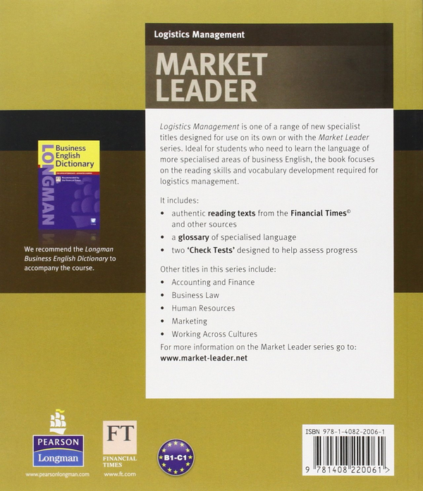 Бумажная книга «Market Leader - Logistics Management», авторов Нина О'Дрисколл, Адриан Пильбах - фото №1