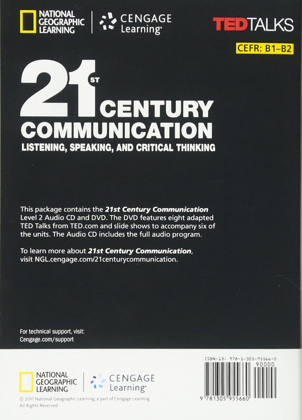 Бумажная книга «21st Century Communication: Listening, Speaking and Critical Thinking 2 Audio & Video DVD», автор Бласс Бейкер - фото №1