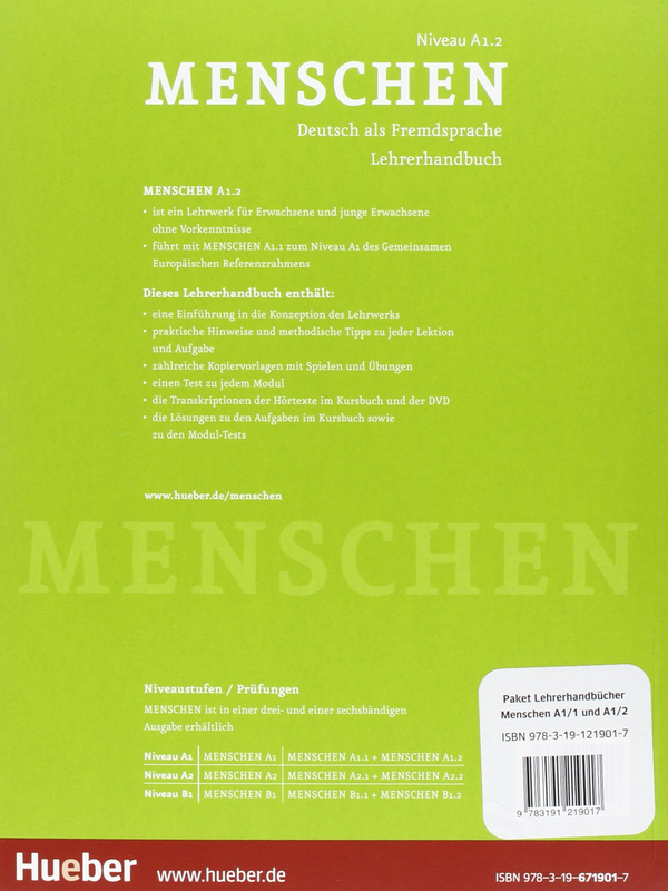 Бумажная книга «Menschen A1 Paket Lehrerhandbuch A1/1 und A1/2», автор Сусанна Календер - фото №1