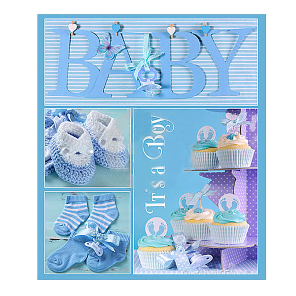 «Фотоальбом EVG 10x15x56 Baby collage Blue (BKM4656 Baby collage Blue UA)», бренда EVG - фото №1