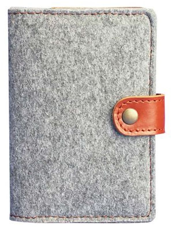 «Обложка для паспорта BlankNote 3.0 Фетр Коньяк (BN-OP-3-felt-k)», бренда BlankNote - фото №1
