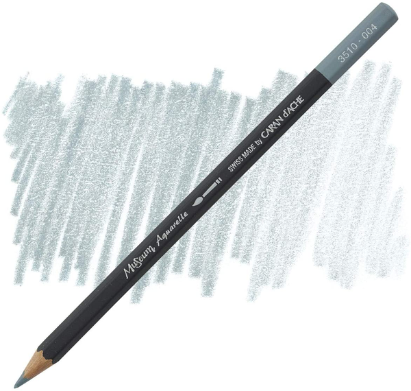  «Олівець Caran d'Ache Museum Aquarelle Steel Grey (3510.004)», бренду Caran d'Ache - фото №1