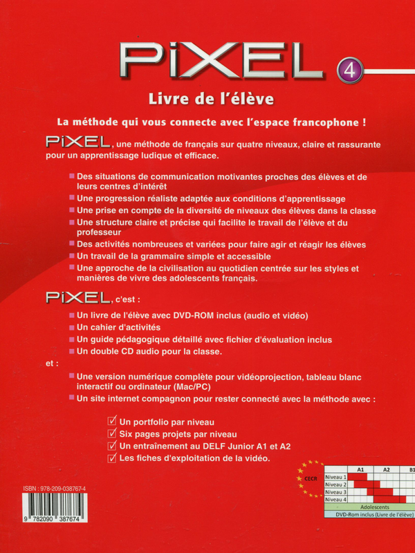 Паперова книга «Pixel 4 - Livre de l'élève (+ DVD)», автор Сільві Шмітт - фото №1