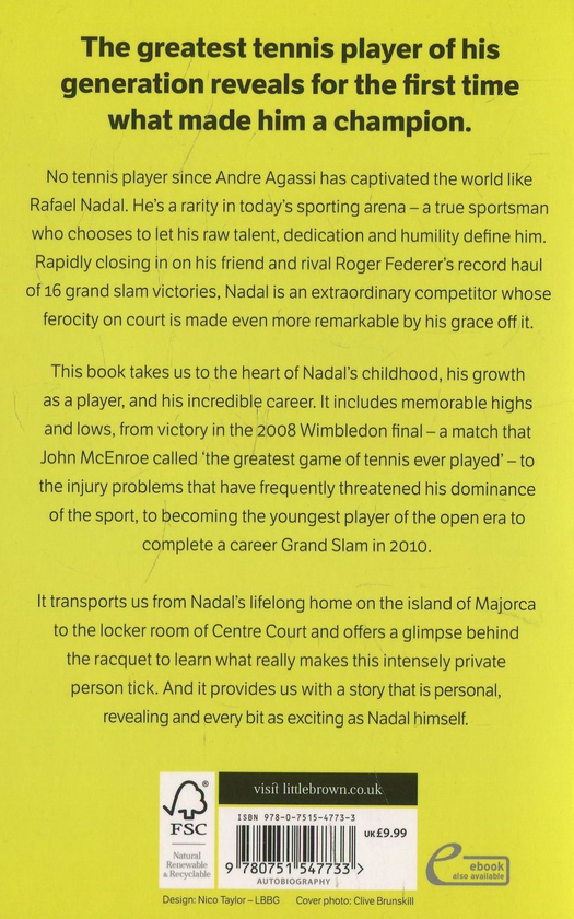 Паперова книга «Rafa: My Story», авторів Рафаель Надаль, Джон Карлін - фото №1
