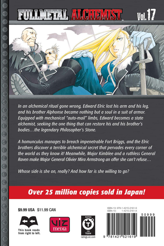 Бумажная книга «Fullmetal Alchemist. Volume 17», автор Хирому Аракава - фото №1