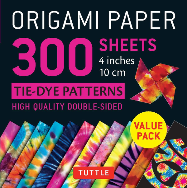 Бумажная книга «Origami Paper. 300 sheets. Tie-Dye Patterns. 10 cm» - фото №1