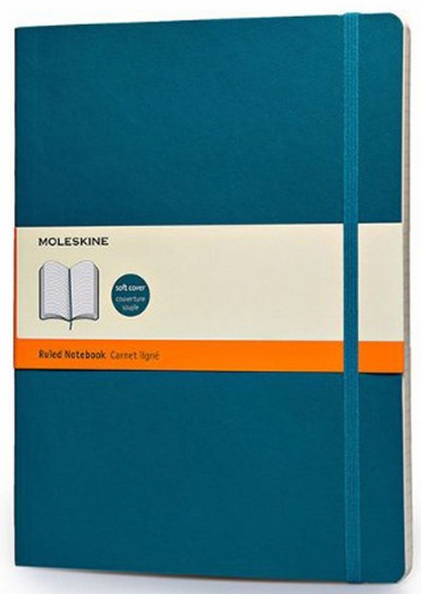  «Блокнот Moleskine Classic большой линия аквамарин (QP621B6)», бренда Moleskine - фото №1