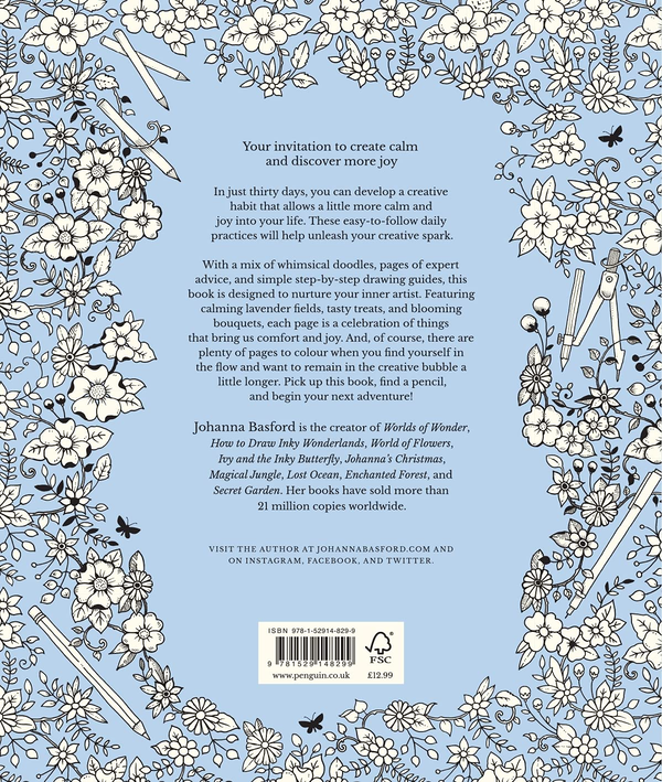Бумажная книга «30 Days of Creativity. Draw, Colour and Discover Your Creative Self», автор Джоанна Басфорд - фото №1