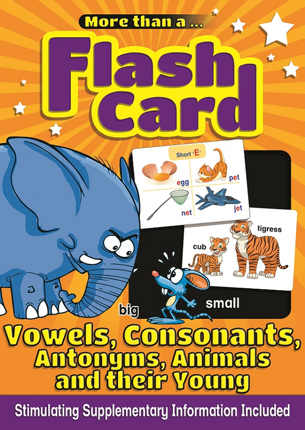 Бумажная книга «More Than Flash Cards Vowels, Consonants, Antonyms, Animals» - фото №1
