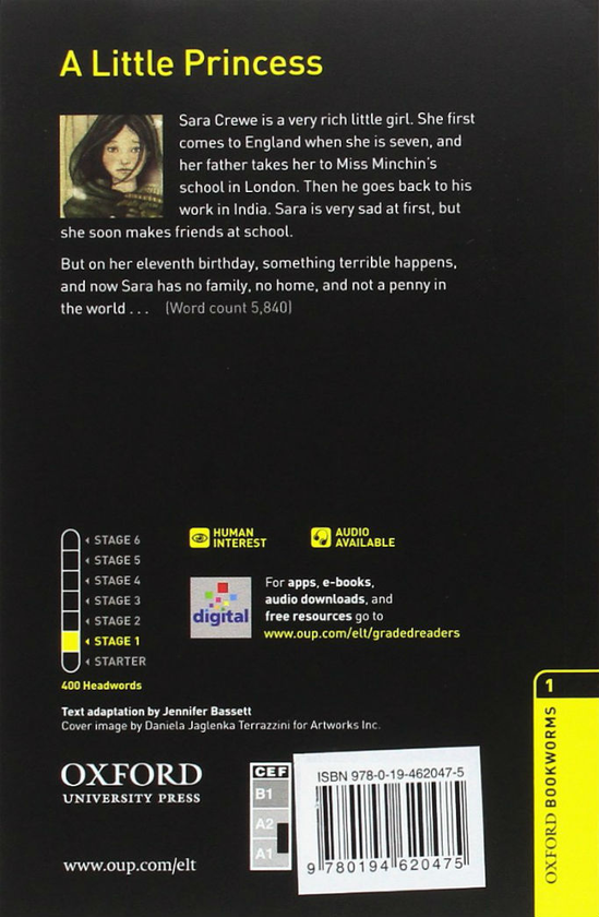 Паперова книга «A Little Princess audio pack.Level 1», автор Френсіс Бернетт - фото №1
