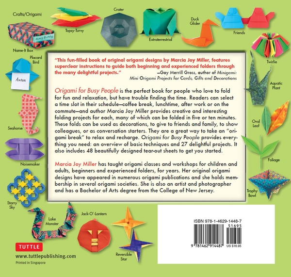 Паперова книга «Origami for Busy People», автор Марсія Джой Міллер - фото №1