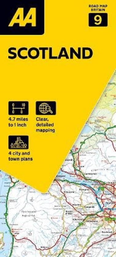 Бумажная книга «AA Road Map Scotland» - фото №1
