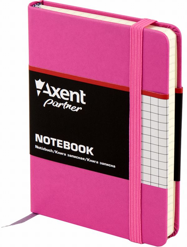  «Книга записная Axent Partner А6 розовая (8301-05-A)», бренда Axent - фото №1