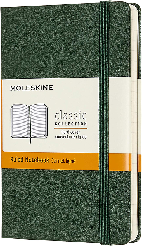  «Блокнот карманный Moleskine Classic Линейка Миртовый Зеленый (MM710K15)», бренда Moleskine - фото №1