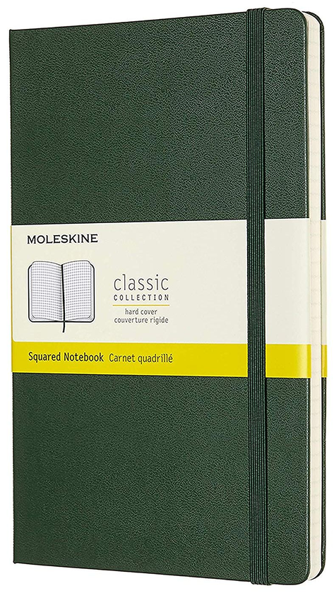 «Нотатник Moleskine Classic в клітинку Миртовий зелений (QP061K15)», бренду Moleskine - фото №1