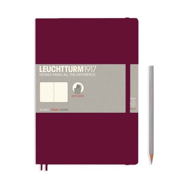  «Блокнот Leuchtturm1917 Composition Чистые листы Винный (359674)», бренда Leuchtturm1917 - фото №1