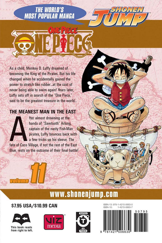 Паперова книга «One Piece. Volume 11», автор Еїтіро Ода - фото №1