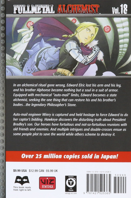 Бумажная книга «Fullmetal Alchemist. Volume 18», автор Хирому Аракава - фото №1