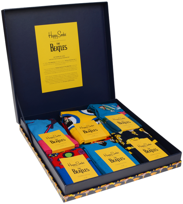 «Носки Happy Socks The Beatles Socks Box Set 6 пар 36-40 р (XBEA10-6000)», бренда Happy Socks - фото №1