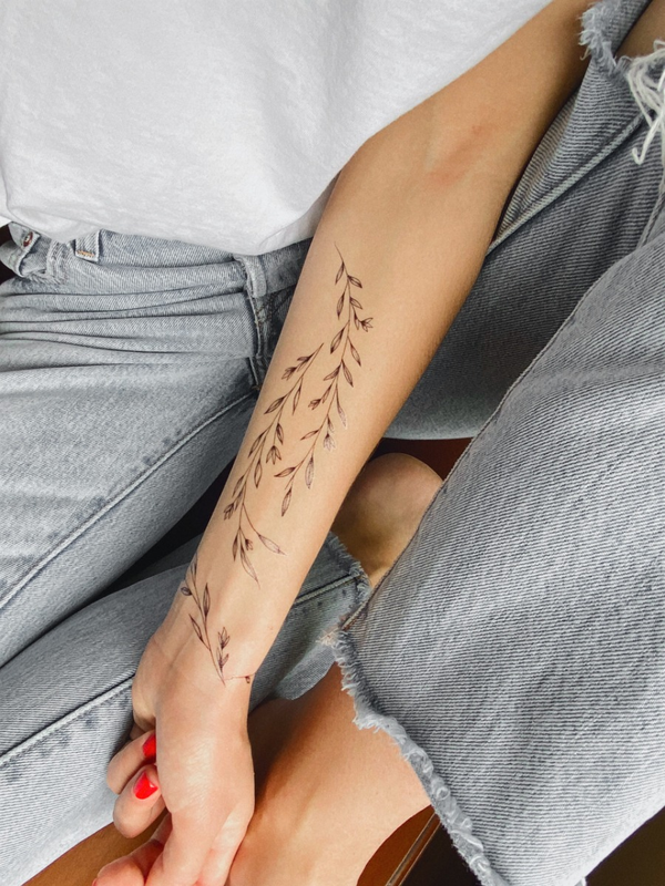  «Тимчасові тату Arley Sign Польовий букет (1409-1)», бренда Arley Sign - фото №1