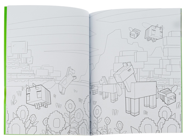 Бумажная книга «MINECRAFT. Офіційна розмальовка пригод» - фото №1