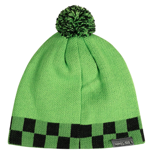  «Шапка JINX Minecraft Creeper Sprite Pom Beanie (JINX-8216 GR)», бренда JINX - фото №1