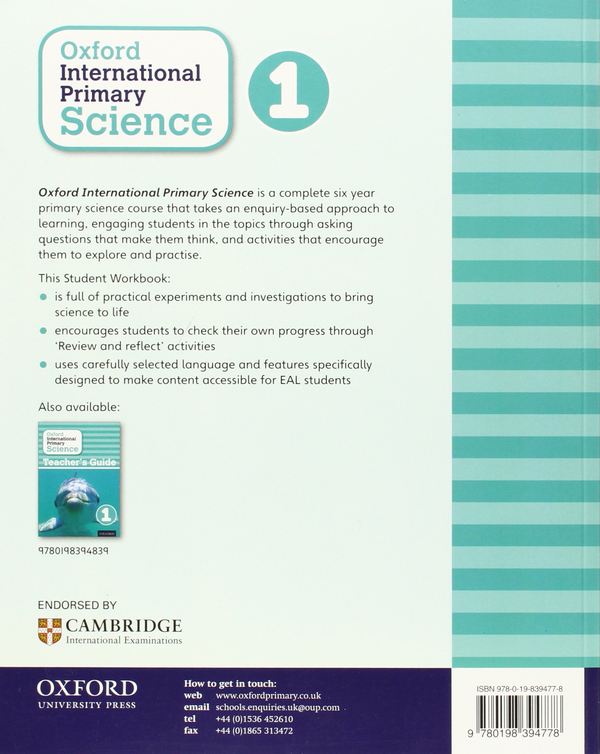 [object Object] «Oxford International Primary Science 1 Student Workbook», авторов Алан Хей, Дебора Робертс - фото №2 - миниатюра