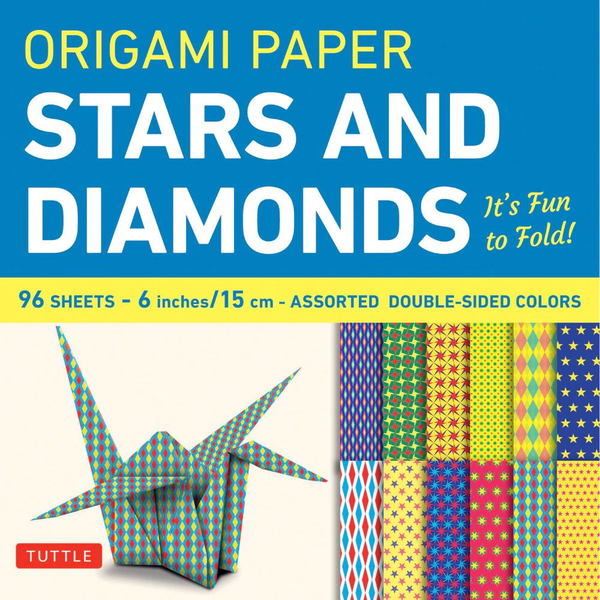 Бумажная книга «Origami Paper. Stars and Diamonds. 96 Sheets» - фото №1