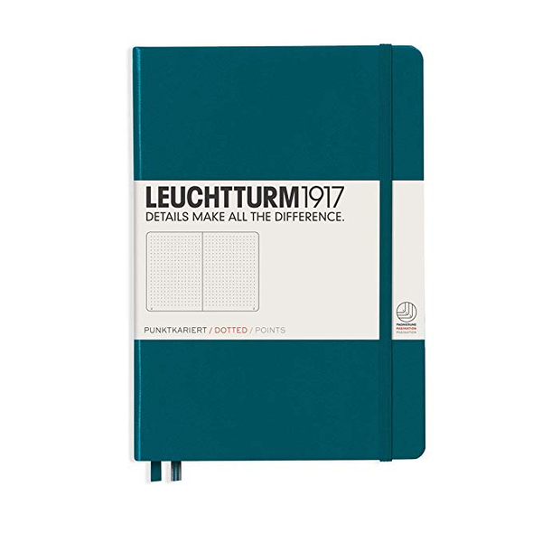  «Блокнот Leuchtturm1917 Composition Точка Тихоокеанский зеленый (359676)», бренда Leuchtturm1917 - фото №1