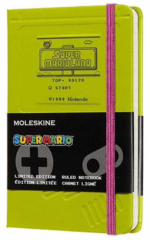  «Карманная записная книжка Moleskine Super Mario в линию Зеленая (LESMMM710GB)», бренда Moleskine - фото №1