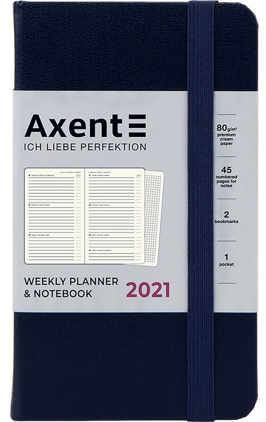  «Еженедельник Axent Pocket Strong 2021 Синий (8508-21-02-a)», бренда Axent - фото №1