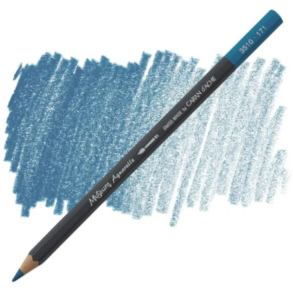  «Олівець Caran d'Ache Museum Aquarelle Turquoise Blue (3510.171)», бренду Caran d'Ache - фото №1