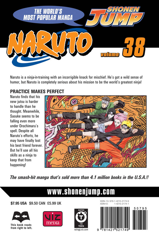 Бумажная книга «Naruto. Volume 38», автор Масаси Кисимото - фото №1