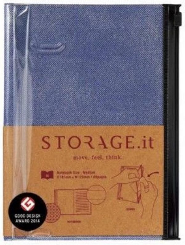  «Блокнот Storage.it Denim M Синій (STI-NB51-A)», бренду Storage.it - фото №1