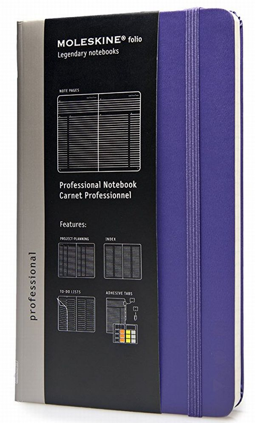  «Блокнот Moleskine Professional средний фиолетовый (PFFNT03H1)», бренда Moleskine - фото №1