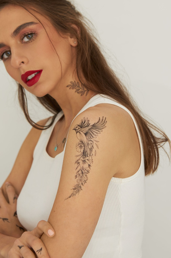 «Тимчасові тату Arley Sign Сет Птах щастя (5015-1)», бренда Arley Sign - фото №1