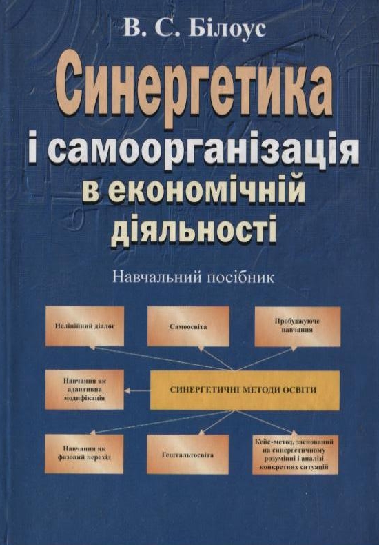 Паперова книга «Синергетика і самоорганізація в економічній діяльності», автор Василь Білоус - фото №1