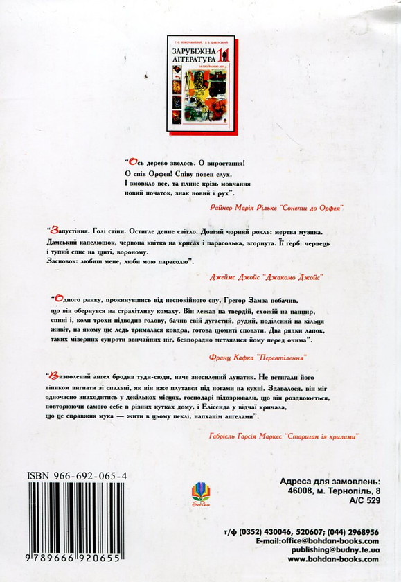 Бумажная книга «Зарубіжна література. Посібник-хрестоматія. 11 клас» - фото №1