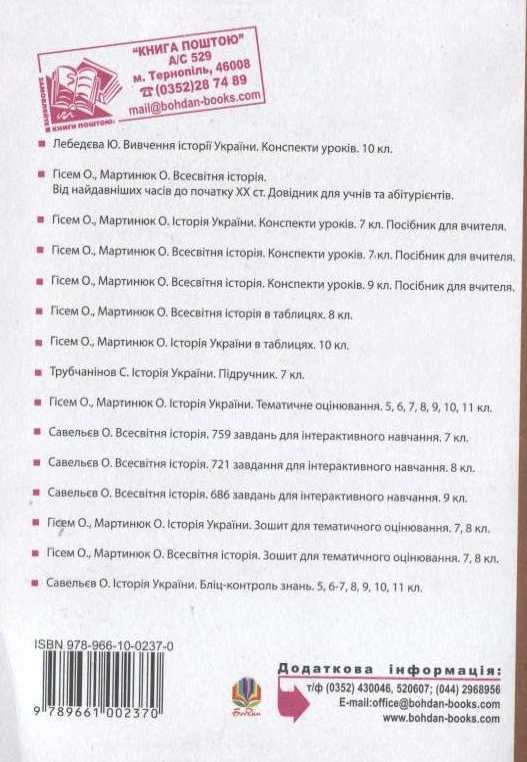 [object Object] «Історія України. Конспекти уроків. 8 клас», авторів Олександр Гісем, Олександр Мартинюк - фото №3 - мініатюра