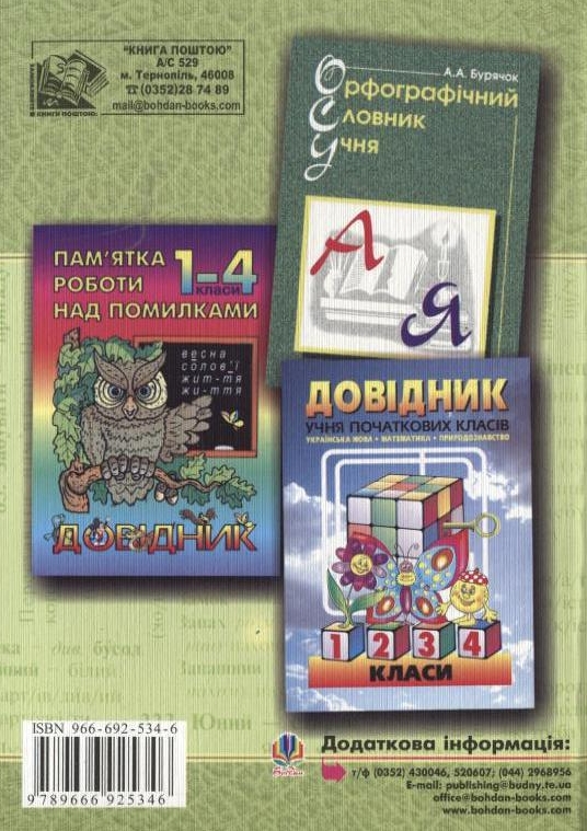 Бумажная книга «Словник учня початкових класів. Синоніми, антоніми, морфеми» - фото №1